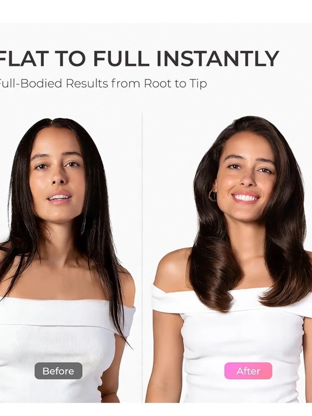 Pink Round Hot Air Brush - Smooth Styling for Women